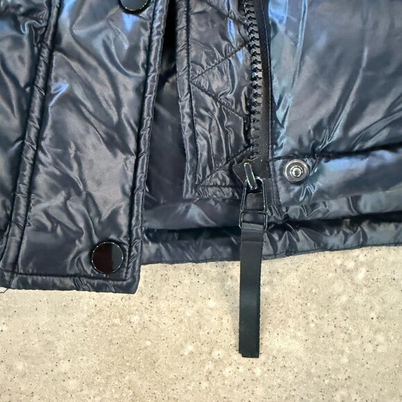 Quince Responsible Down Puffer Jacket $250 Shiny Black Size M - Picture 6 of 7
